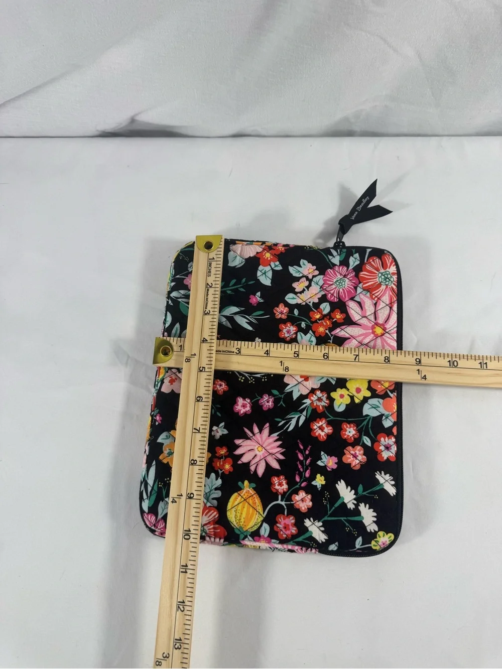 Vera Bradley Tangerine Twist Quilted Tablet Sleeve Case Boho GrandmaCore Floral